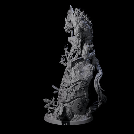 Trophy Hunting Fae Wolfman Miniature for Dungeons and Dragons, Pathfinder or other TTRPGs