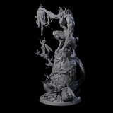 Trophy Hunting Fae Wolfman Miniature for Dungeons and Dragons, Pathfinder or other TTRPGs