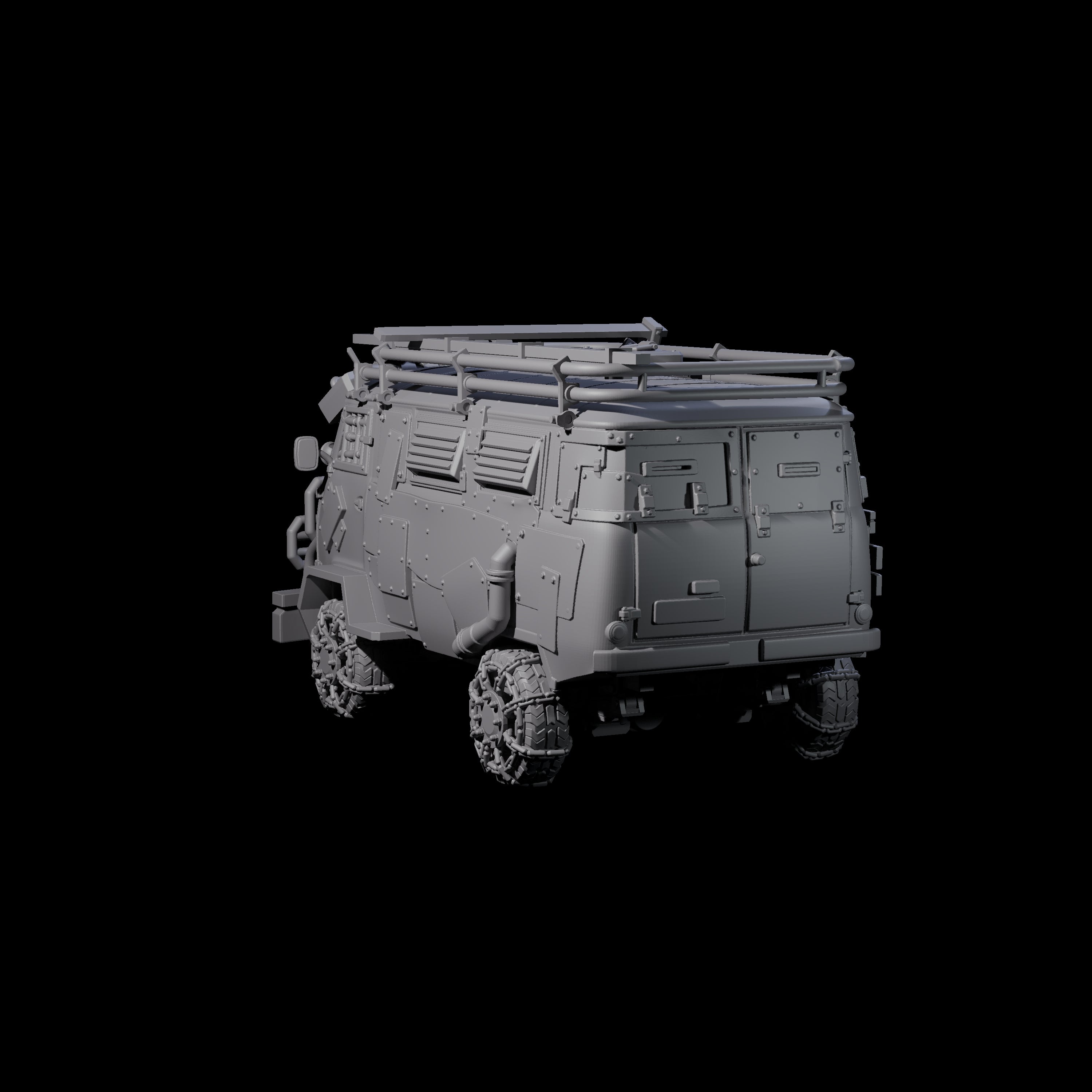 Trundling Armored Tactical Transport Miniature for Dungeons and Dragons, Pathfinder or other TTRPGs