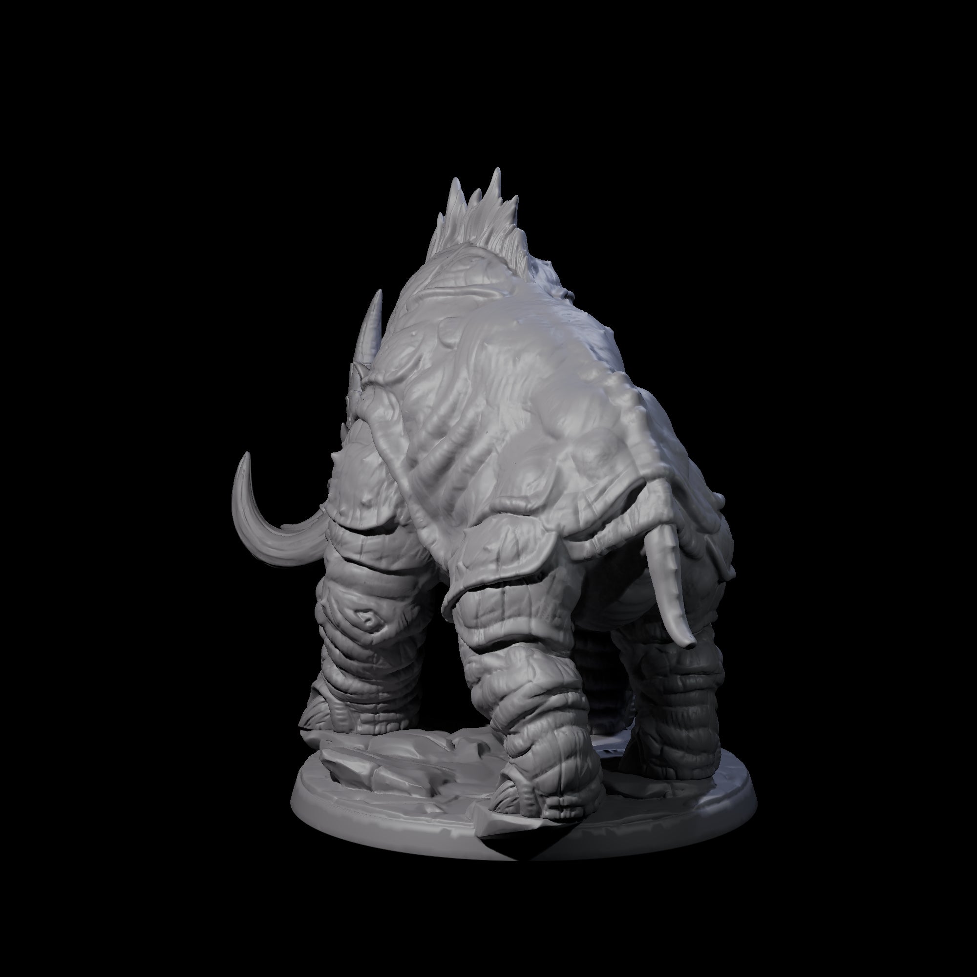 Tundra Rhino A Miniature for Dungeons and Dragons, Pathfinder or other TTRPGs