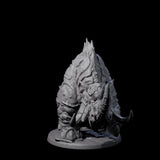 Tundra Rhino C Miniature for Dungeons and Dragons, Pathfinder or other TTRPGs