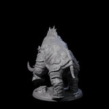 Tundra Rhino C Miniature for Dungeons and Dragons, Pathfinder or other TTRPGs