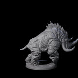 Tundra Rhino D Miniature for Dungeons and Dragons, Pathfinder or other TTRPGs