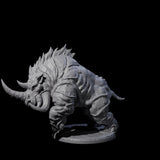 Tundra Rhino D Miniature for Dungeons and Dragons, Pathfinder or other TTRPGs