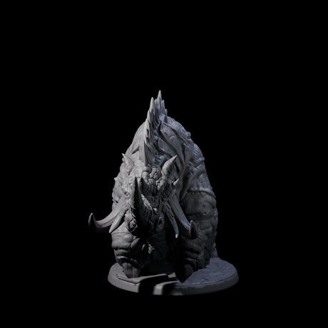 Tundra Rhino D Miniature for Dungeons and Dragons, Pathfinder or other TTRPGs