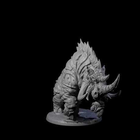 Tundra Rhino D Miniature for Dungeons and Dragons, Pathfinder or other TTRPGs