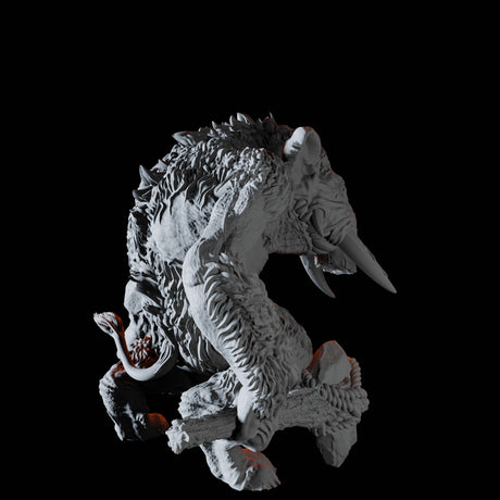 Tundra Troll B Miniature for Dungeons and Dragons, Pathfinder or other TTRPGs