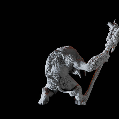 Tundra Troll C Miniature for Dungeons and Dragons, Pathfinder or other TTRPGs