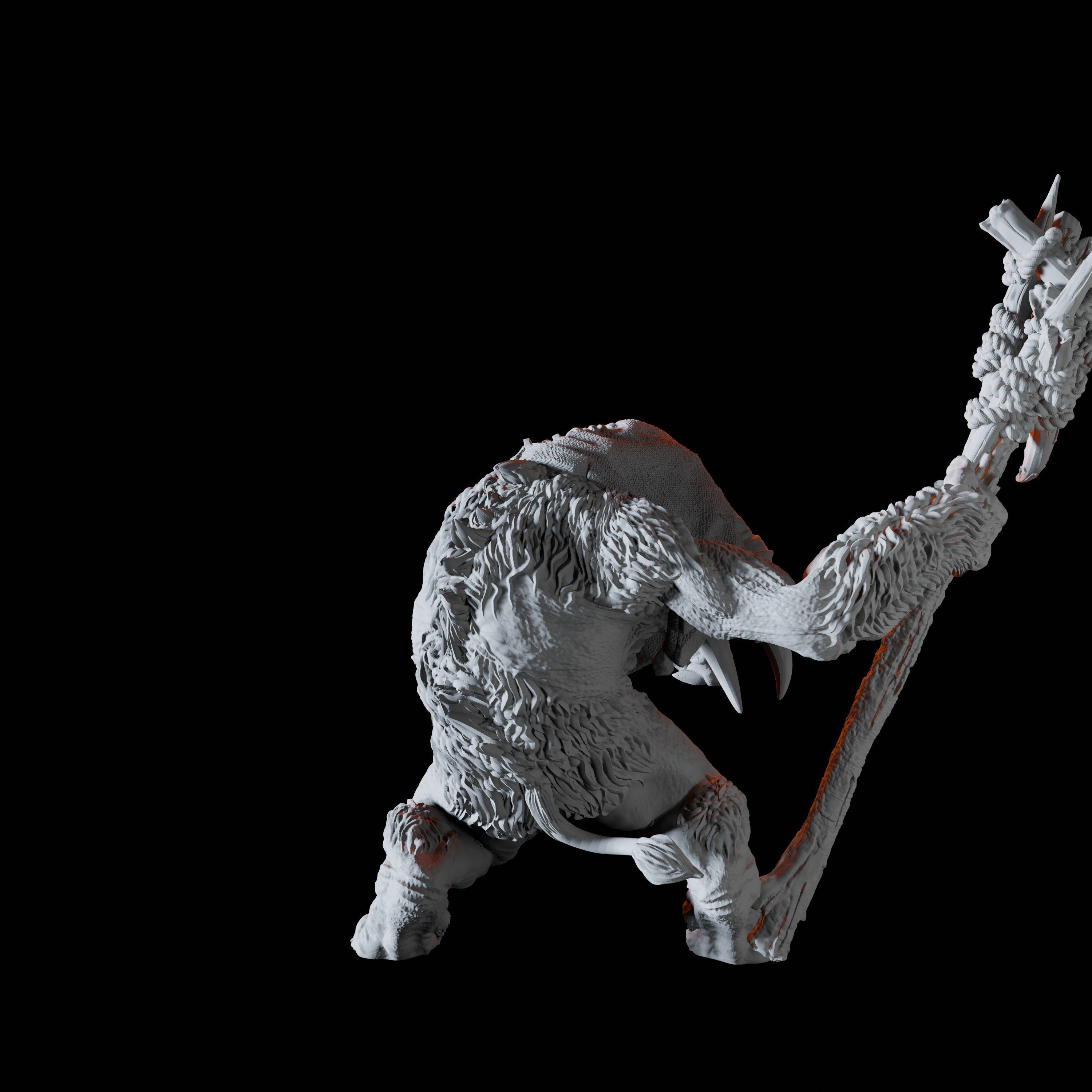 Tundra Troll Miniature C for Dungeons and Dragons - Myth Forged