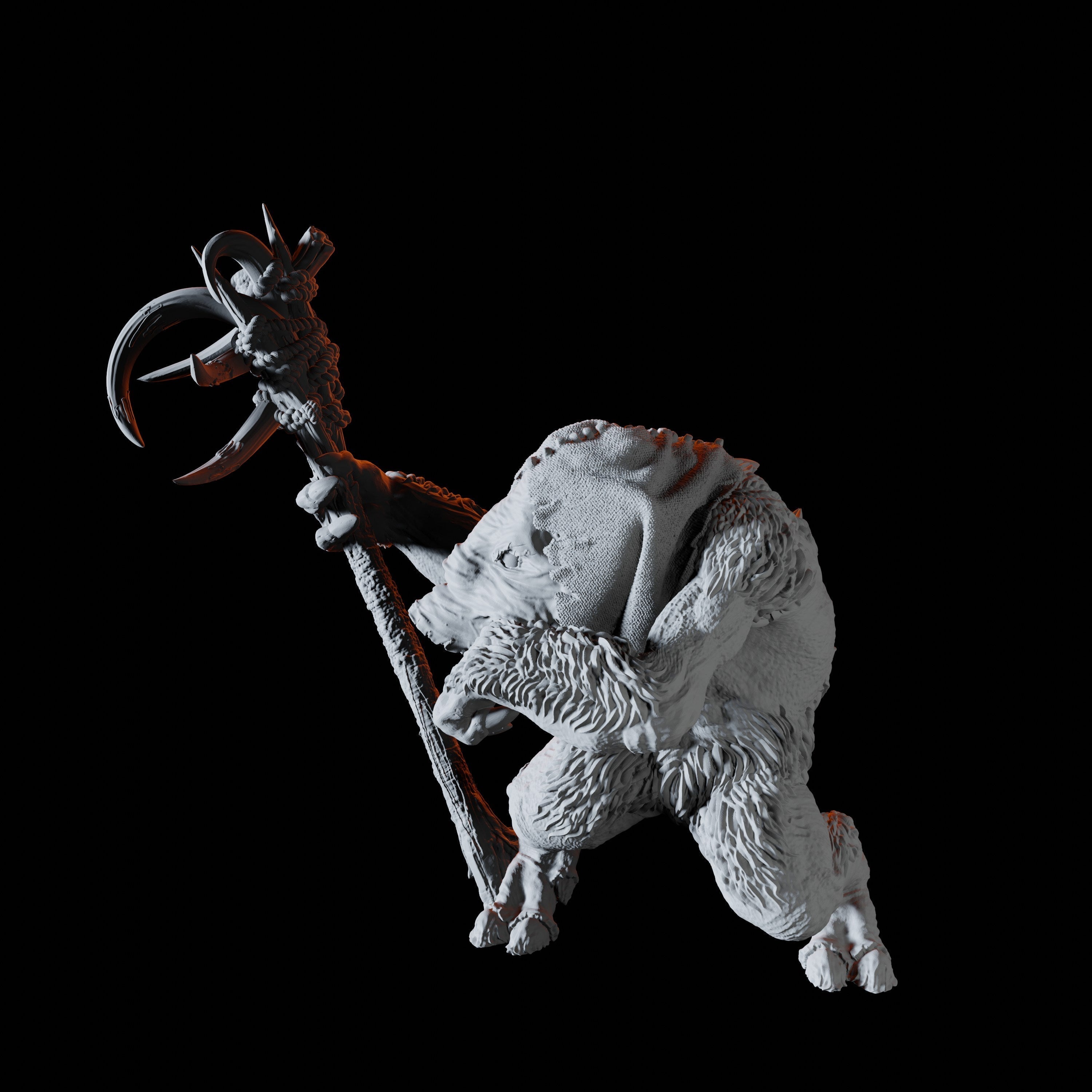 Tundra Troll Miniature C for Dungeons and Dragons - Myth Forged