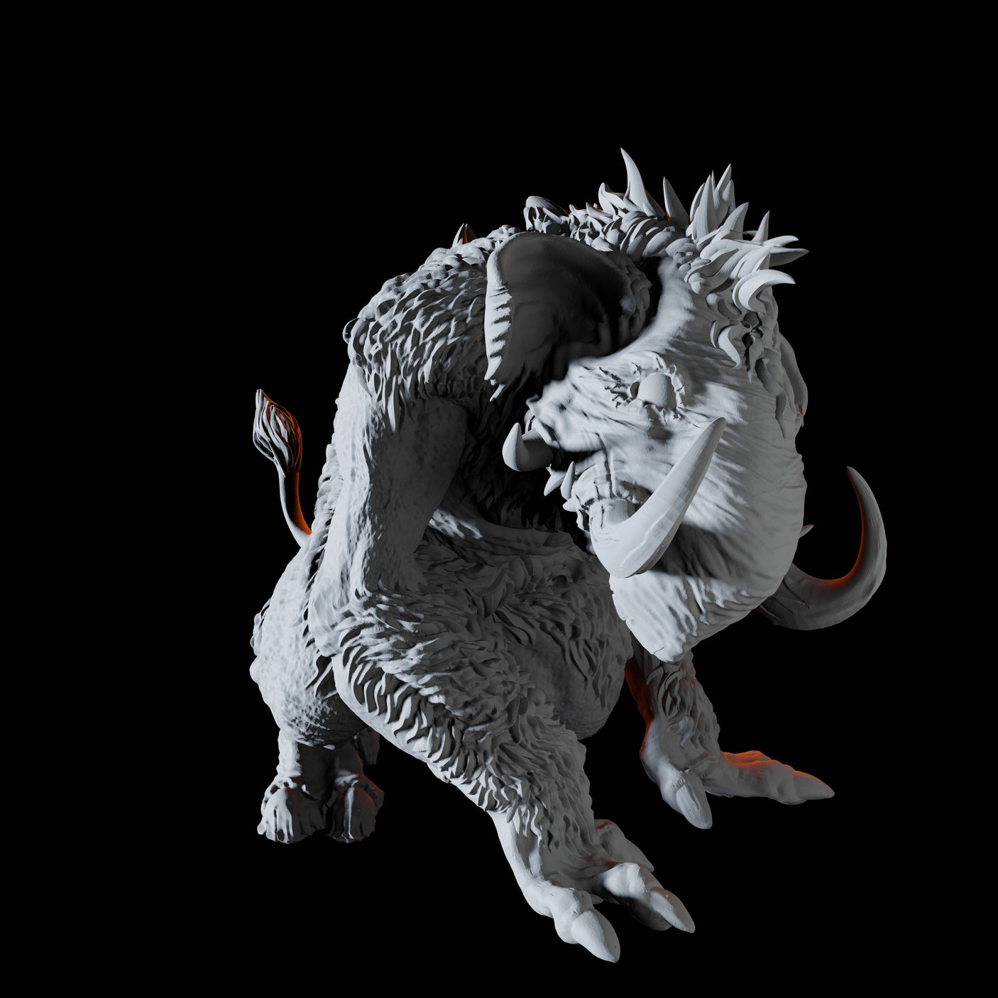 Tundra Troll D Miniature for Dungeons and Dragons, Pathfinder or other TTRPGs