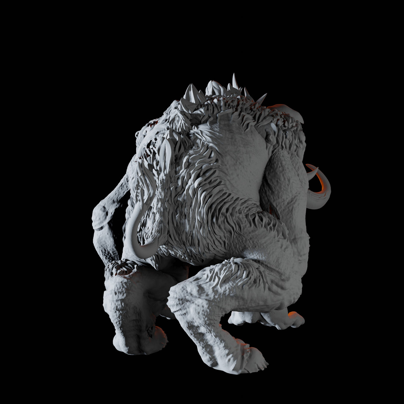 Tundra Troll D Miniature for Dungeons and Dragons, Pathfinder or other TTRPGs