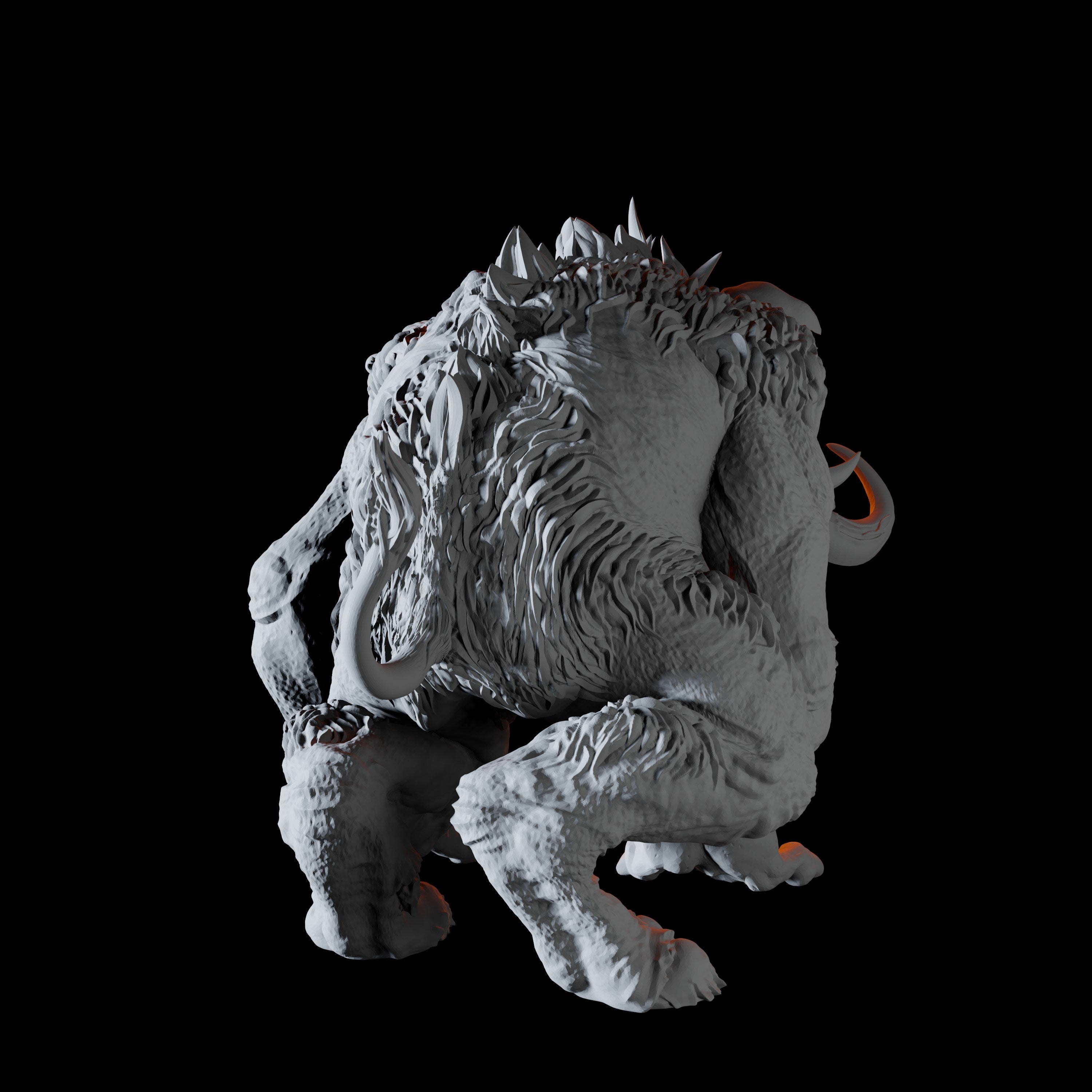 Tundra Troll Miniature D for Dungeons and Dragons - Myth Forged