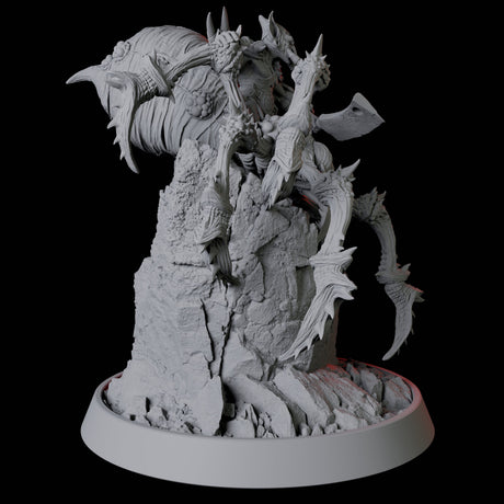 Tusked Goblin Riding a Giant Spider Miniature for Dungeons and Dragons, Pathfinder or other TTRPGs