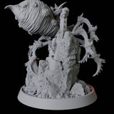 Tusked Goblin Riding a Giant Spider Miniature for Dungeons and Dragons, Pathfinder or other TTRPGs