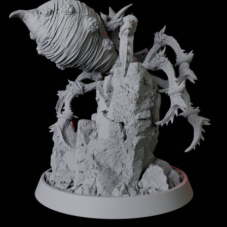 Tusked Goblin Riding a Giant Spider Miniature for Dungeons and Dragons, Pathfinder or other TTRPGs