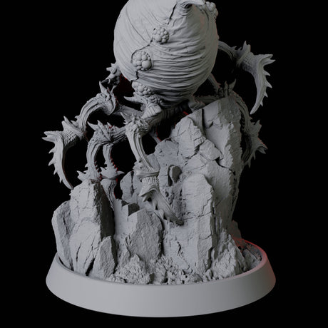 Tusked Goblin Riding a Giant Spider Miniature for Dungeons and Dragons, Pathfinder or other TTRPGs