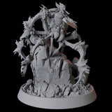 Tusked Goblin Riding a Giant Spider Miniature for Dungeons and Dragons, Pathfinder or other TTRPGs