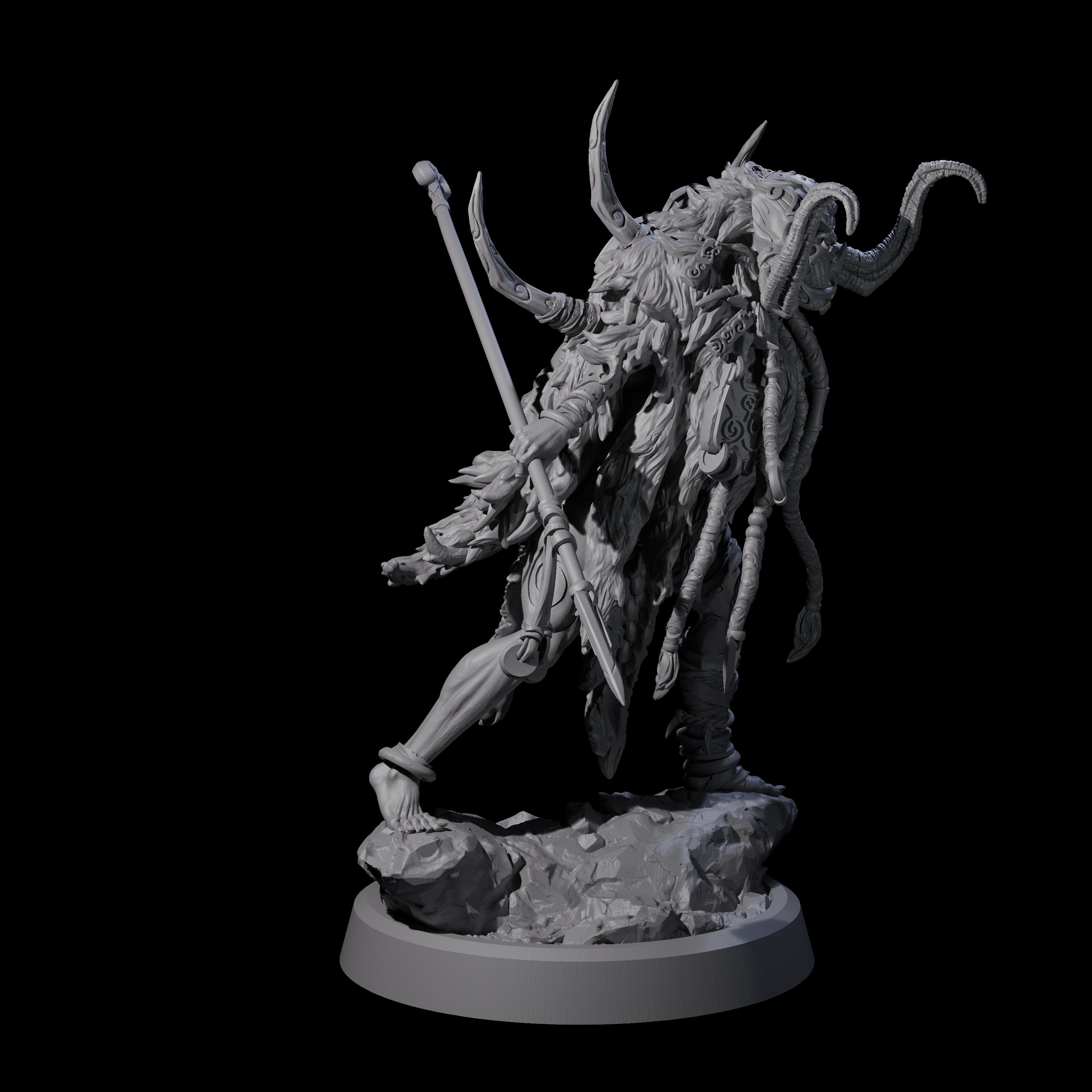 Tusked Goblin Shaman A Miniature for Dungeons and Dragons, Pathfinder or other TTRPGs