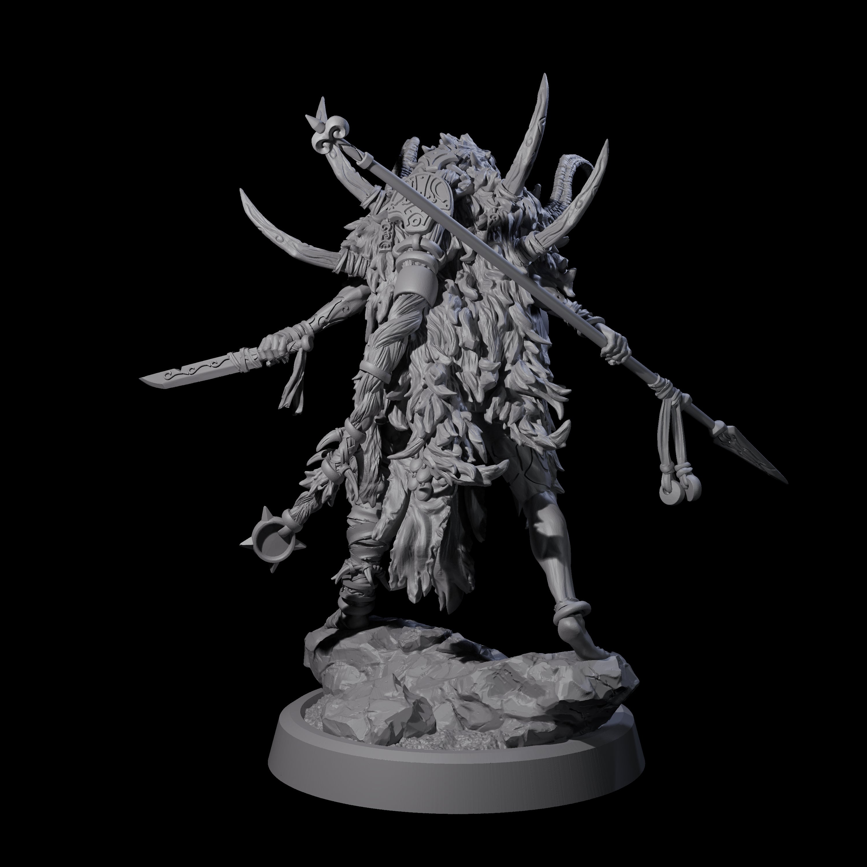 Tusked Goblin Shaman A Miniature for Dungeons and Dragons, Pathfinder or other TTRPGs