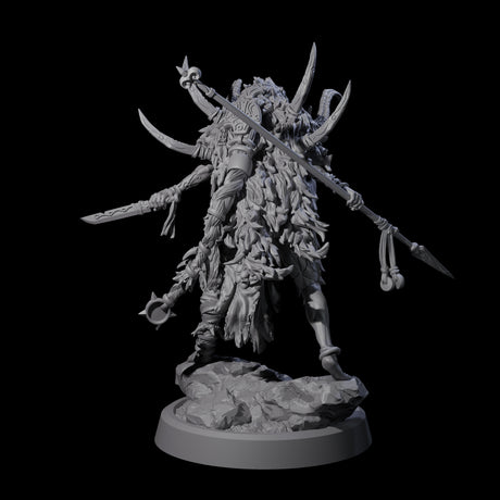 Tusked Goblin Shaman A Miniature for Dungeons and Dragons, Pathfinder or other TTRPGs