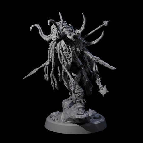 Tusked Goblin Shaman A Miniature for Dungeons and Dragons, Pathfinder or other TTRPGs
