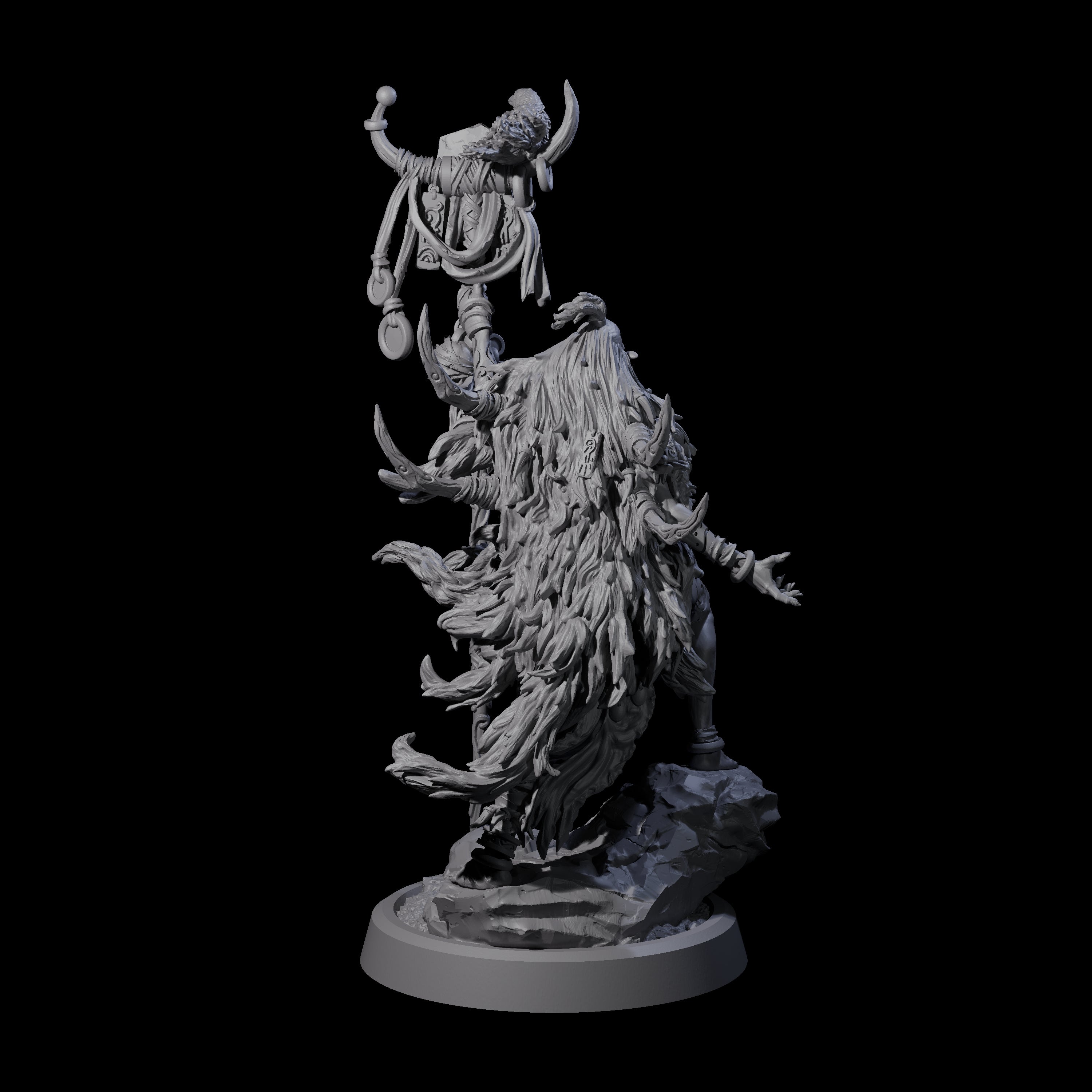 Tusked Goblin Shaman B Miniature for Dungeons and Dragons, Pathfinder or other TTRPGs