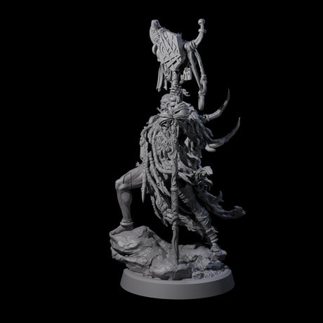 Tusked Goblin Shaman B Miniature for Dungeons and Dragons, Pathfinder or other TTRPGs