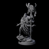 Tusked Goblin Shaman B Miniature for Dungeons and Dragons, Pathfinder or other TTRPGs