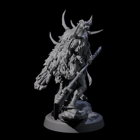 Tusked Goblin Shaman C Miniature for Dungeons and Dragons, Pathfinder or other TTRPGs
