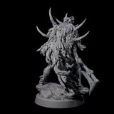Tusked Goblin Shaman C Miniature for Dungeons and Dragons, Pathfinder or other TTRPGs