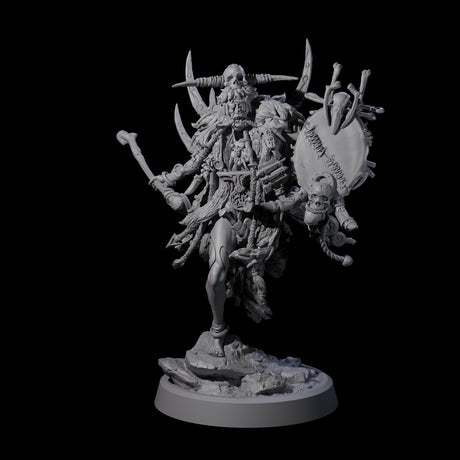 Tusked Goblin Shaman D Miniature for Dungeons and Dragons, Pathfinder or other TTRPGs