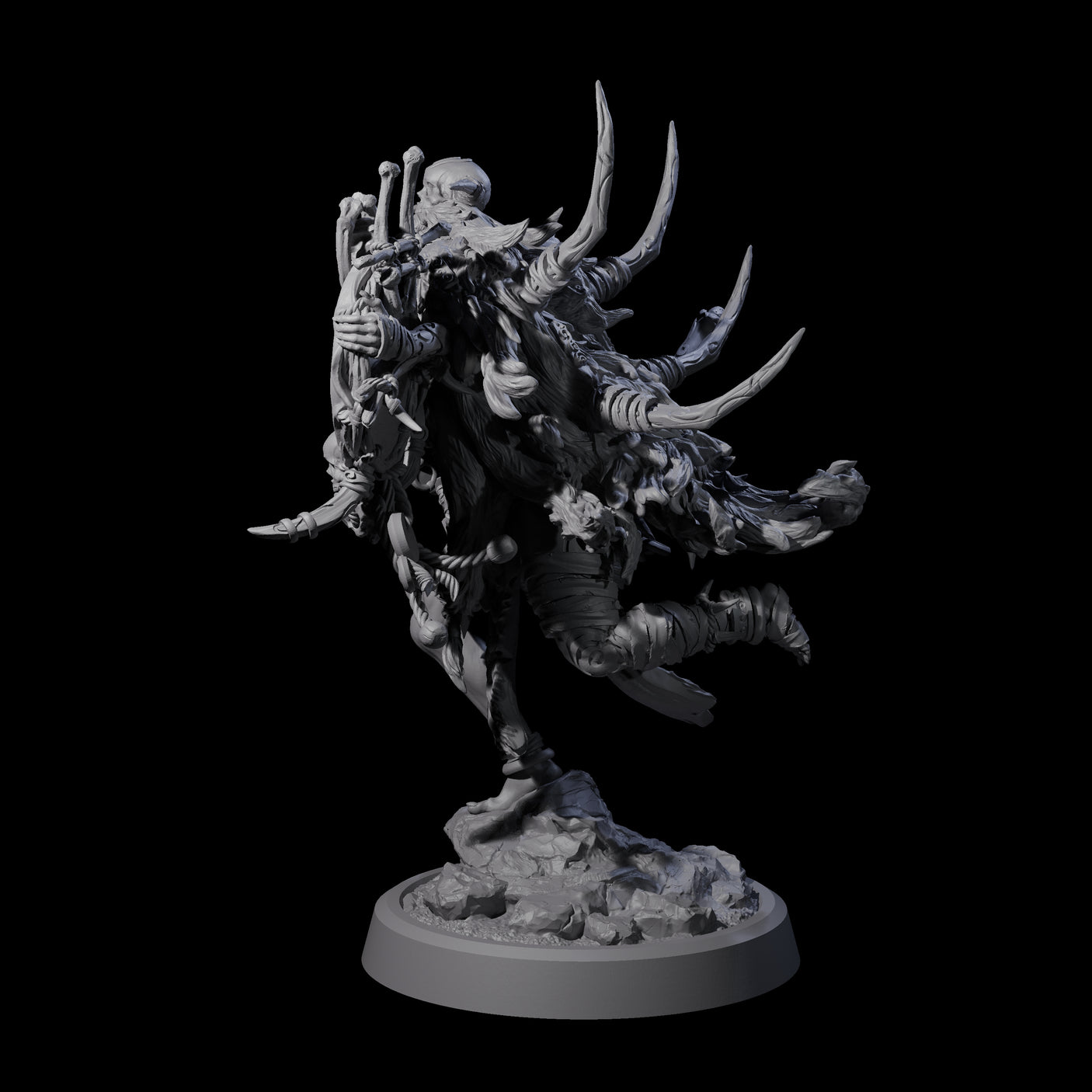 Tusked Goblin Shaman D Miniature for Dungeons and Dragons, Pathfinder or other TTRPGs