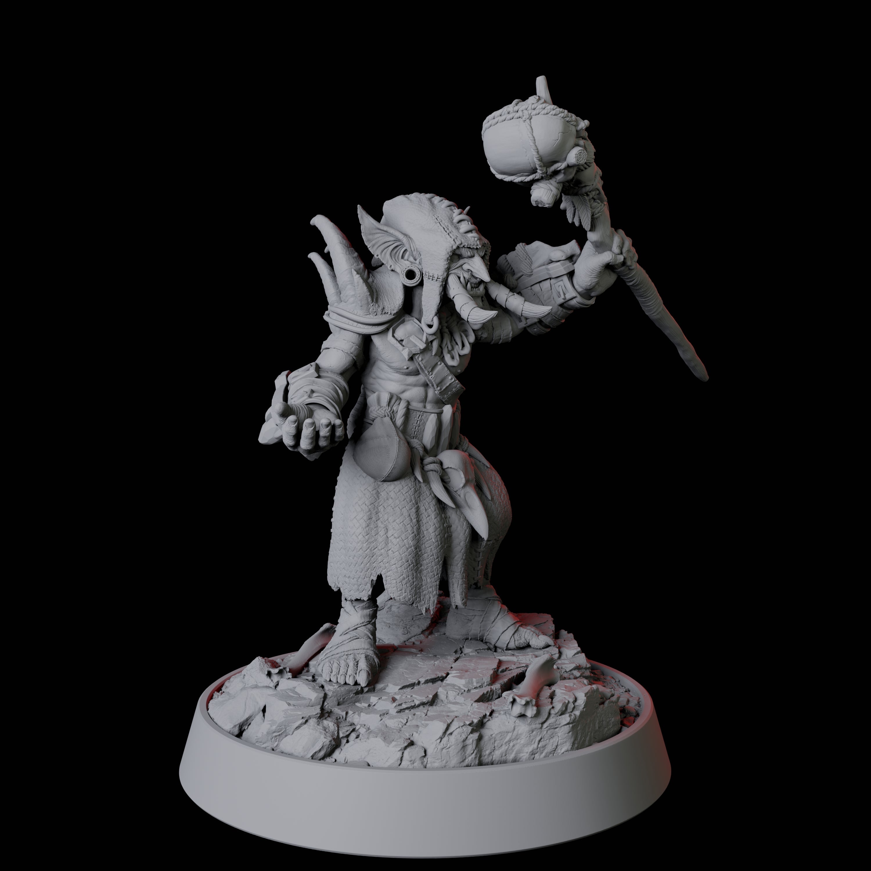 Tusked Goblin Shaman Miniature for Dungeons and Dragons