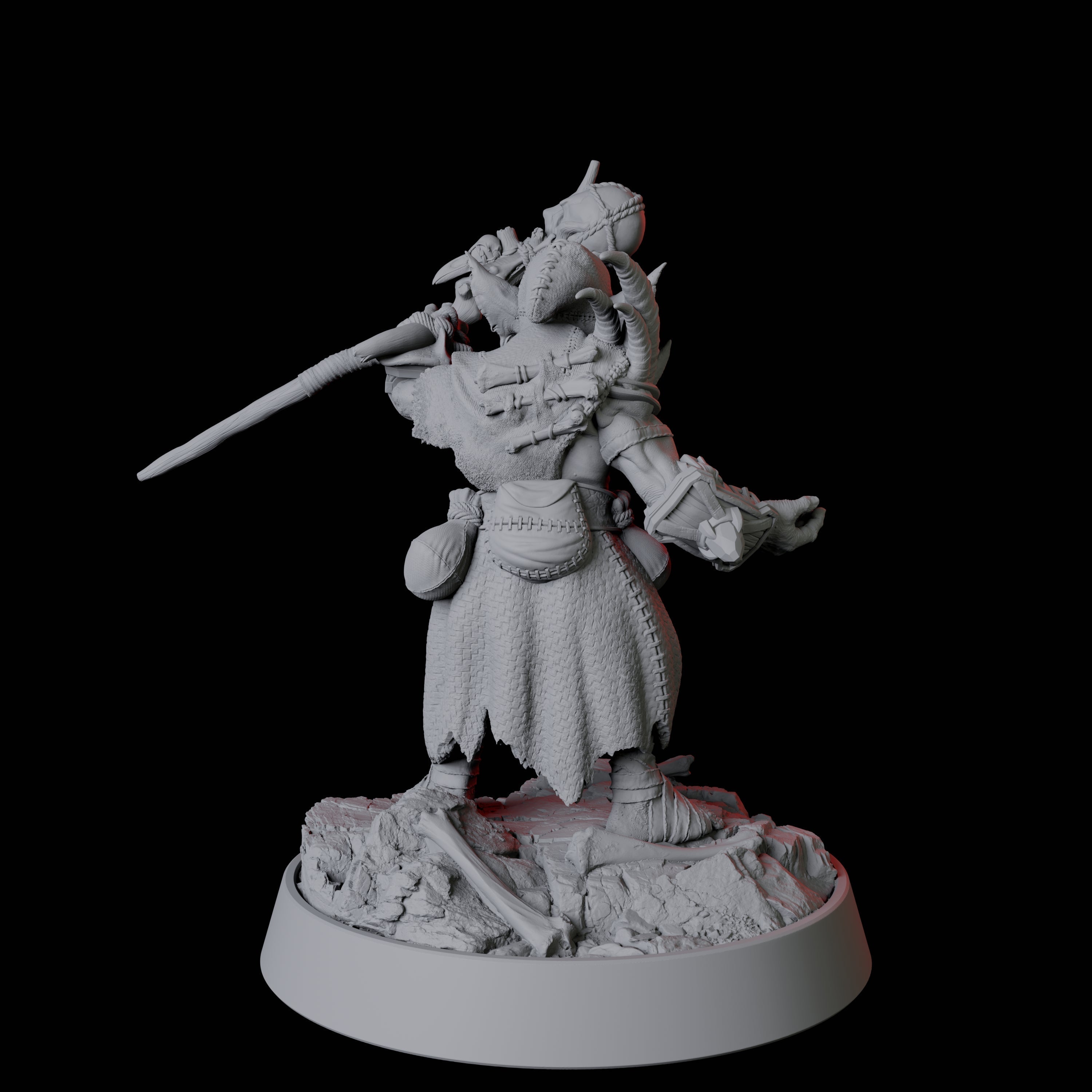 Tusked Goblin Shaman Miniature for Dungeons and Dragons