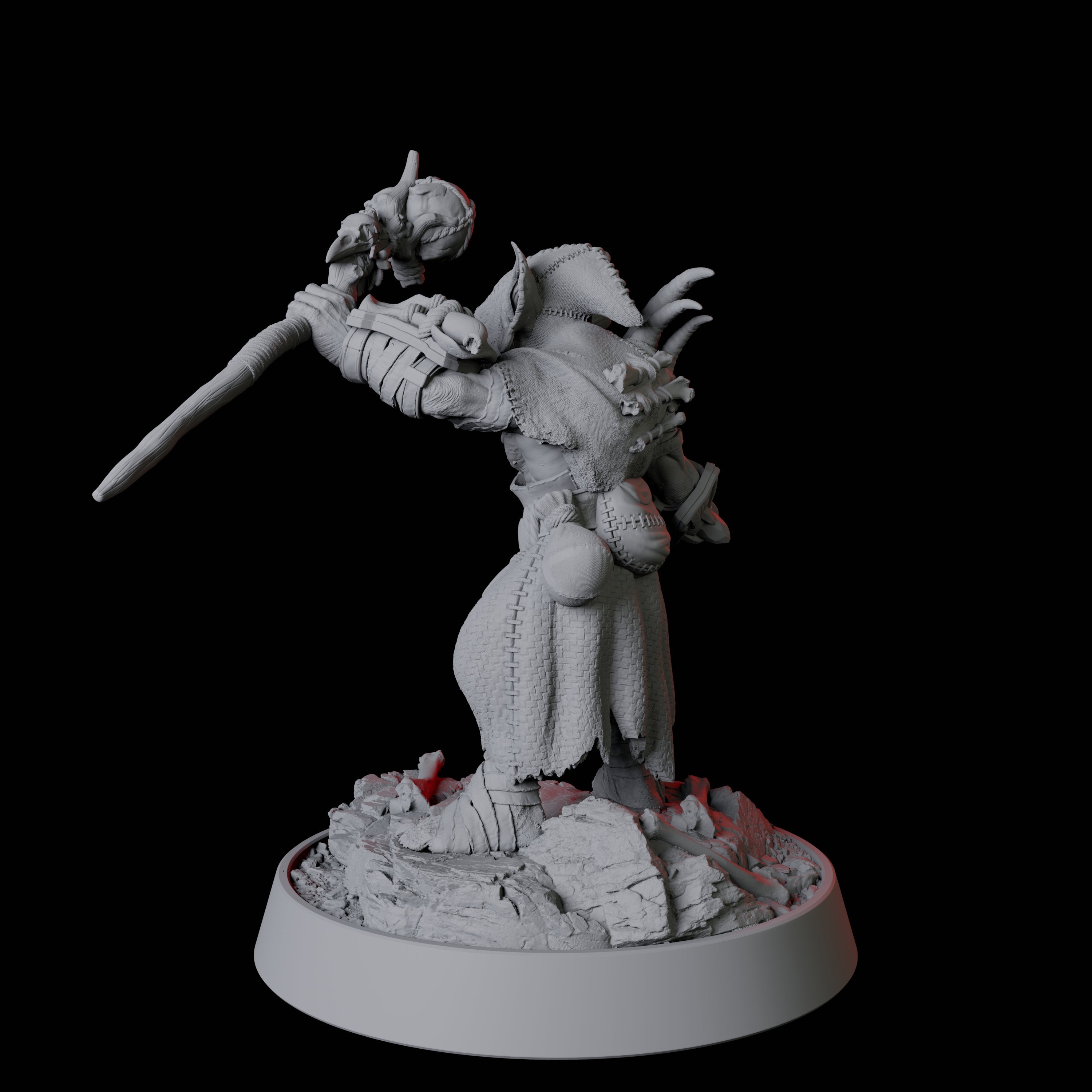 Tusked Goblin Shaman Miniature for Dungeons and Dragons