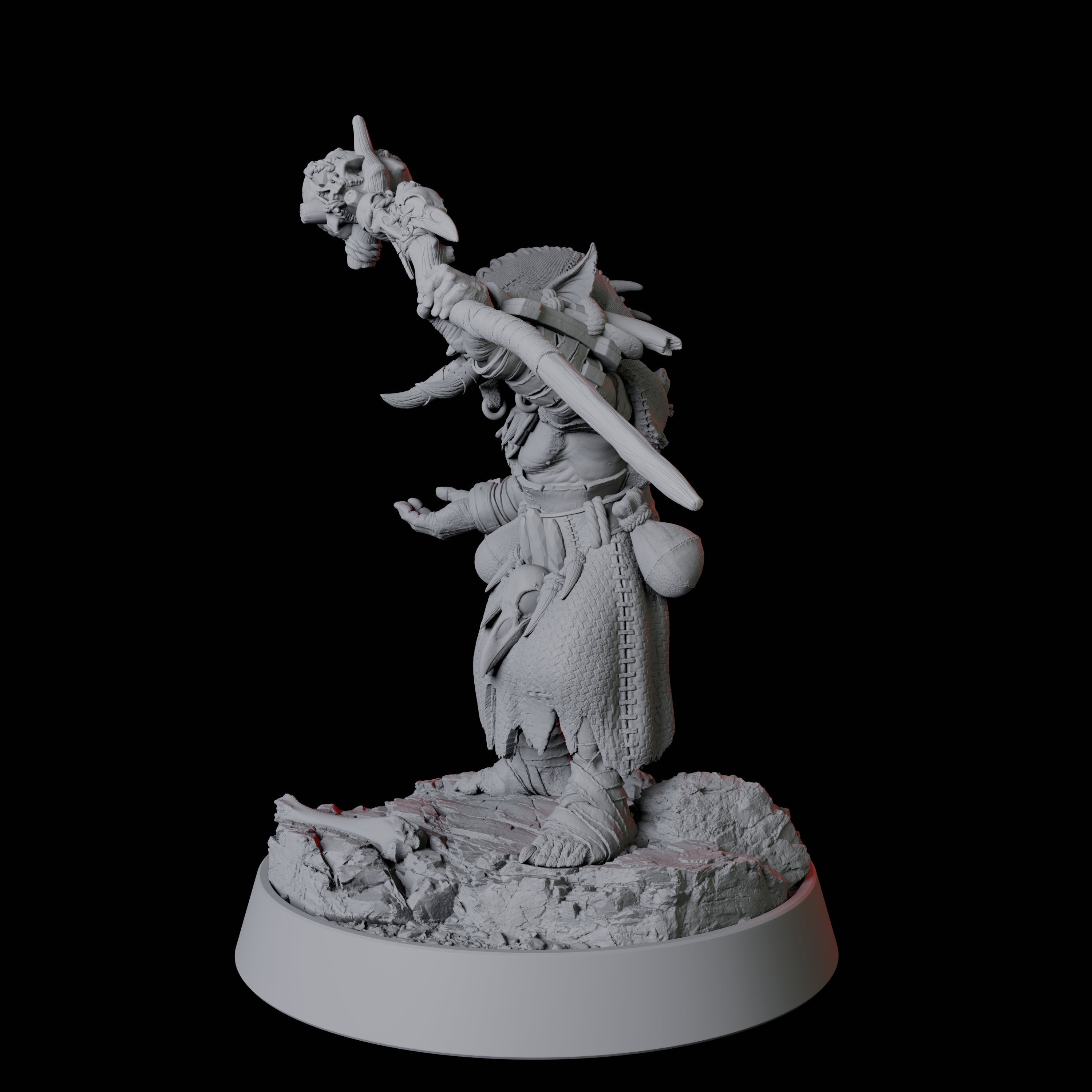 Tusked Goblin Shaman Miniature for Dungeons and Dragons