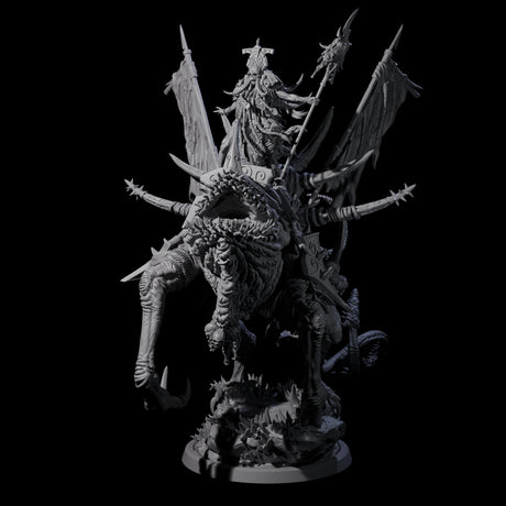 Tusked Goblin Shaman War Leader on Beast Miniature for Dungeons and Dragons, Pathfinder or other TTRPGs