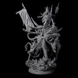 Tusked Goblin Shaman War Leader on Beast Miniature for Dungeons and Dragons, Pathfinder or other TTRPGs