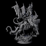 Tusked Goblin Shaman War Leader on Beast Miniature for Dungeons and Dragons, Pathfinder or other TTRPGs