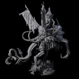 Tusked Goblin Shaman War Leader on Beast Miniature for Dungeons and Dragons, Pathfinder or other TTRPGs