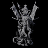 Tusked Goblin Shaman War Leader on Beast Miniature for Dungeons and Dragons, Pathfinder or other TTRPGs