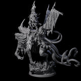 Tusked Goblin Shaman War Leader on Beast Miniature for Dungeons and Dragons, Pathfinder or other TTRPGs