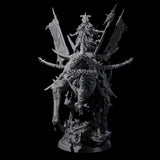 Tusked Goblin Shaman War Leader on Beast Miniature for Dungeons and Dragons, Pathfinder or other TTRPGs