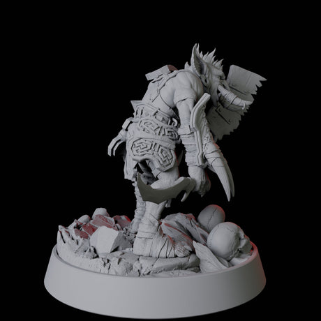 Tusked Goblin with Cleaver Miniature for Dungeons and Dragons, Pathfinder or other TTRPGs