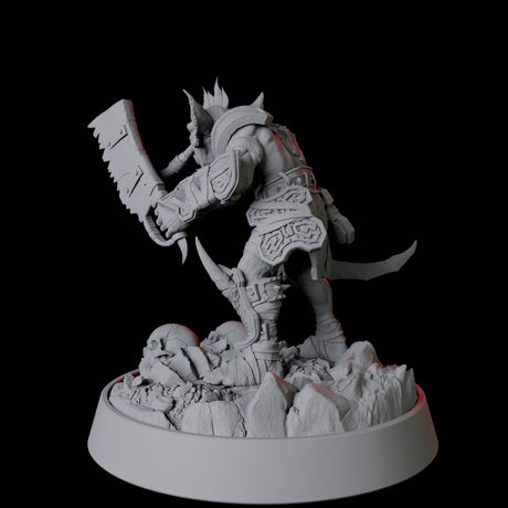 Tusked Goblin with Cleaver Miniature for Dungeons and Dragons, Pathfinder or other TTRPGs