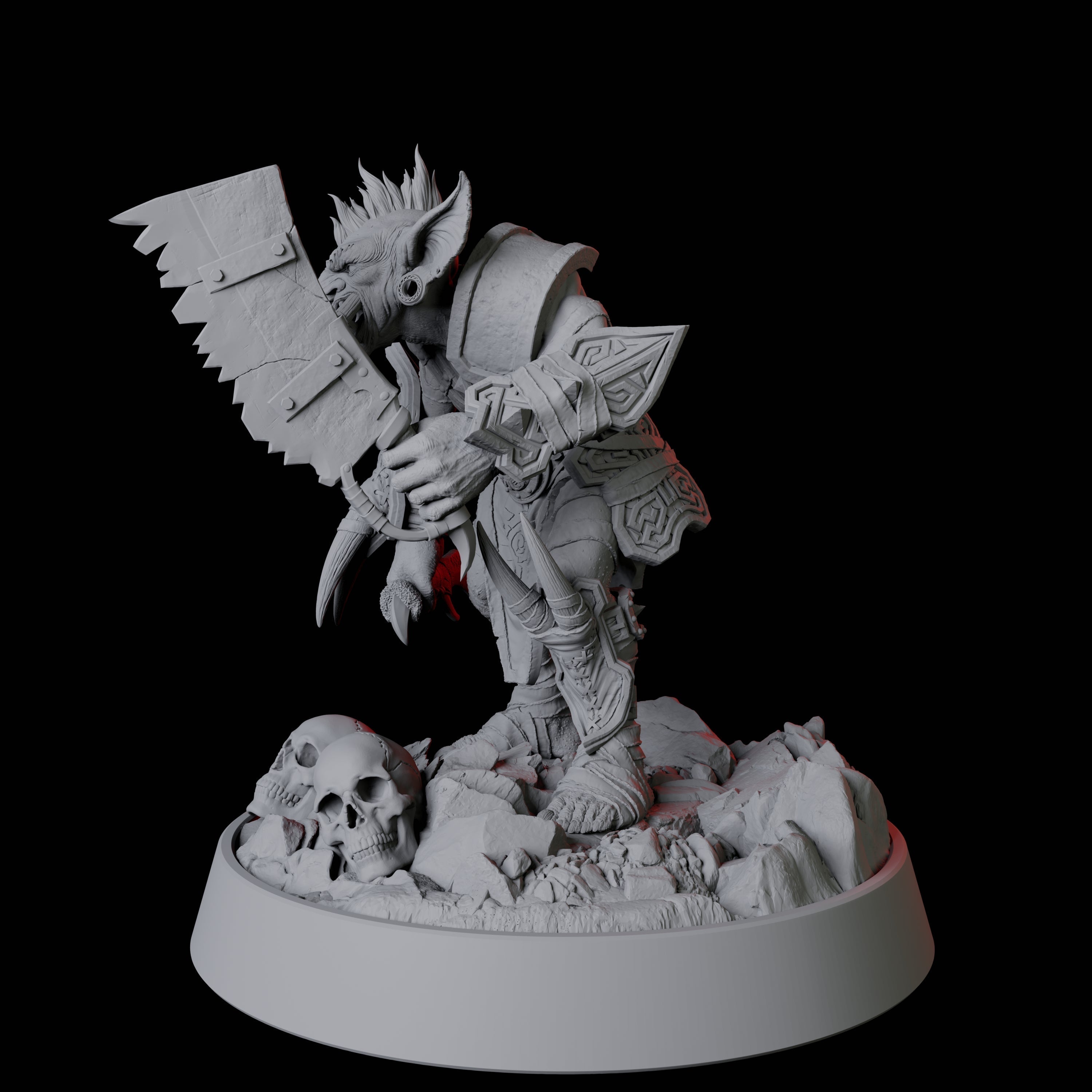 Tusked Goblin with Cleaver Miniature for Dungeons and Dragons