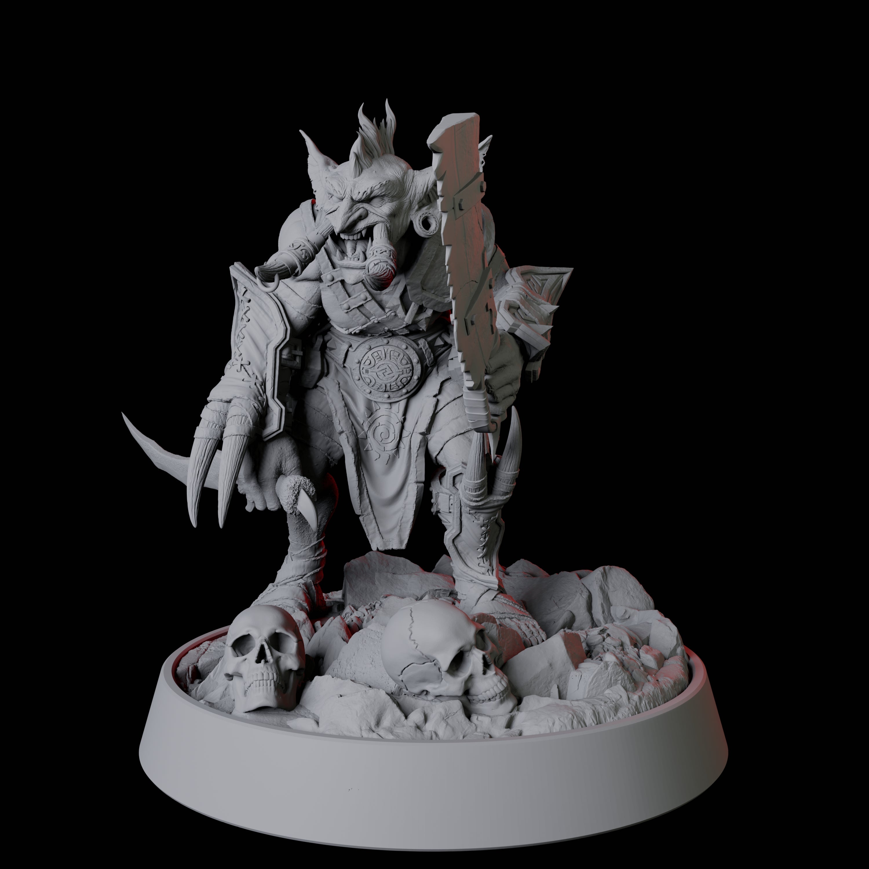 Tusked Goblin with Cleaver Miniature for Dungeons and Dragons