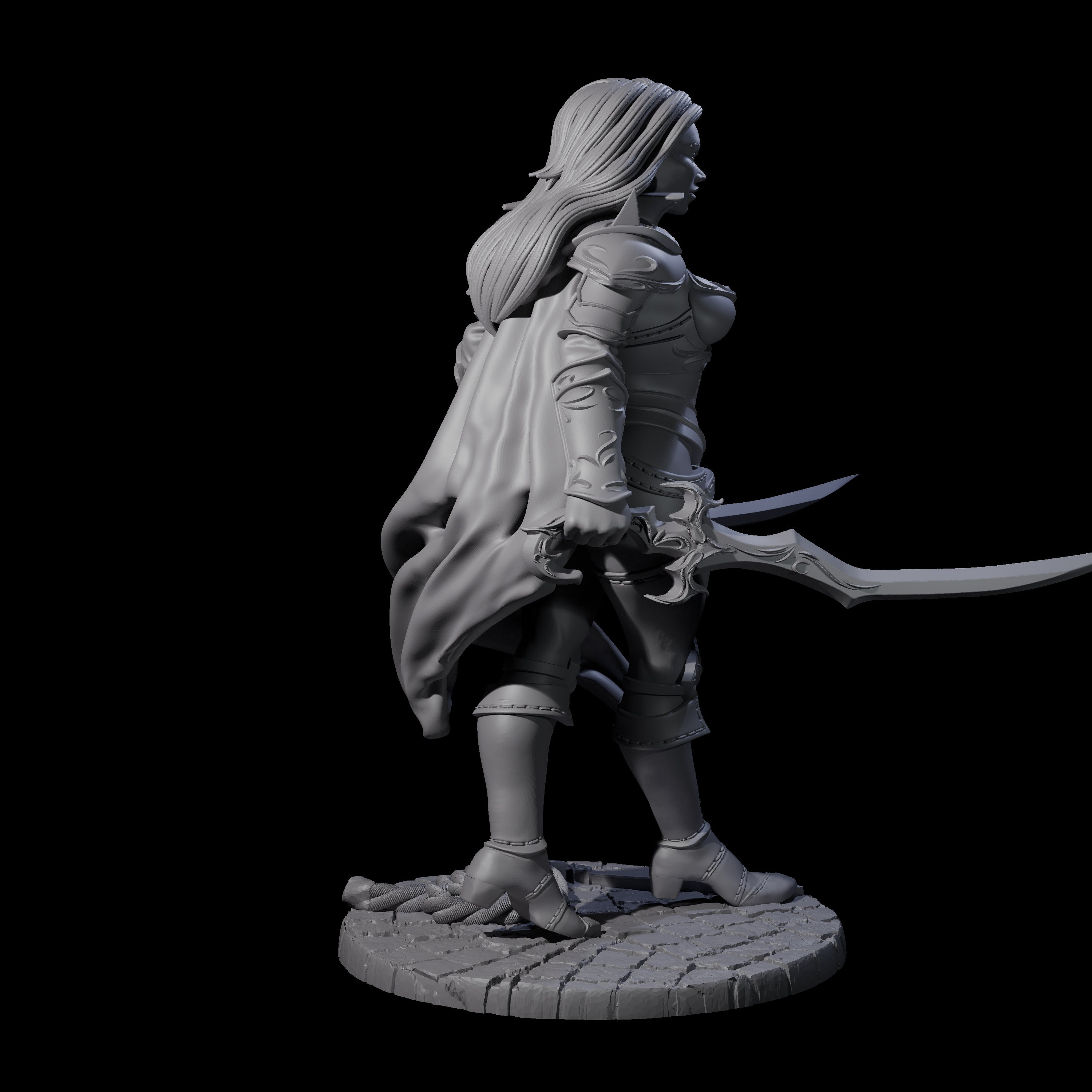 Twin Blade Rogue Miniature for Dungeons and Dragons, Pathfinder or other TTRPGs