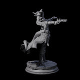 Twin Pistol Tiefling Pirate Miniature for Dungeons and Dragons, Pathfinder or other TTRPGs